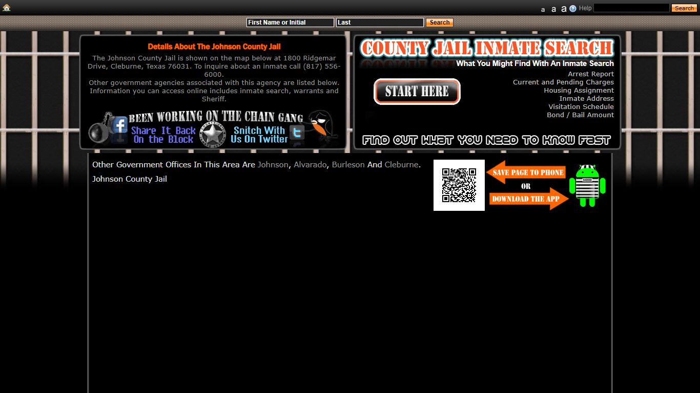 Cleburne, Texas - County Jail Inmate Search